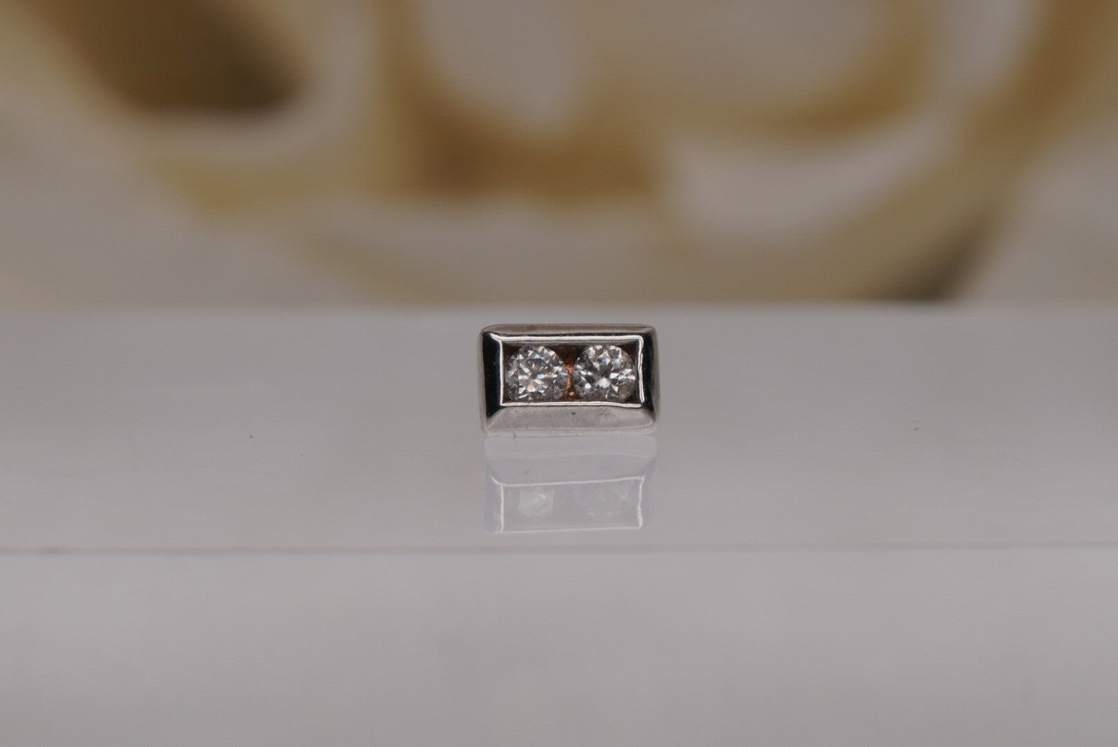 2-Gem Channel in Gold-16g