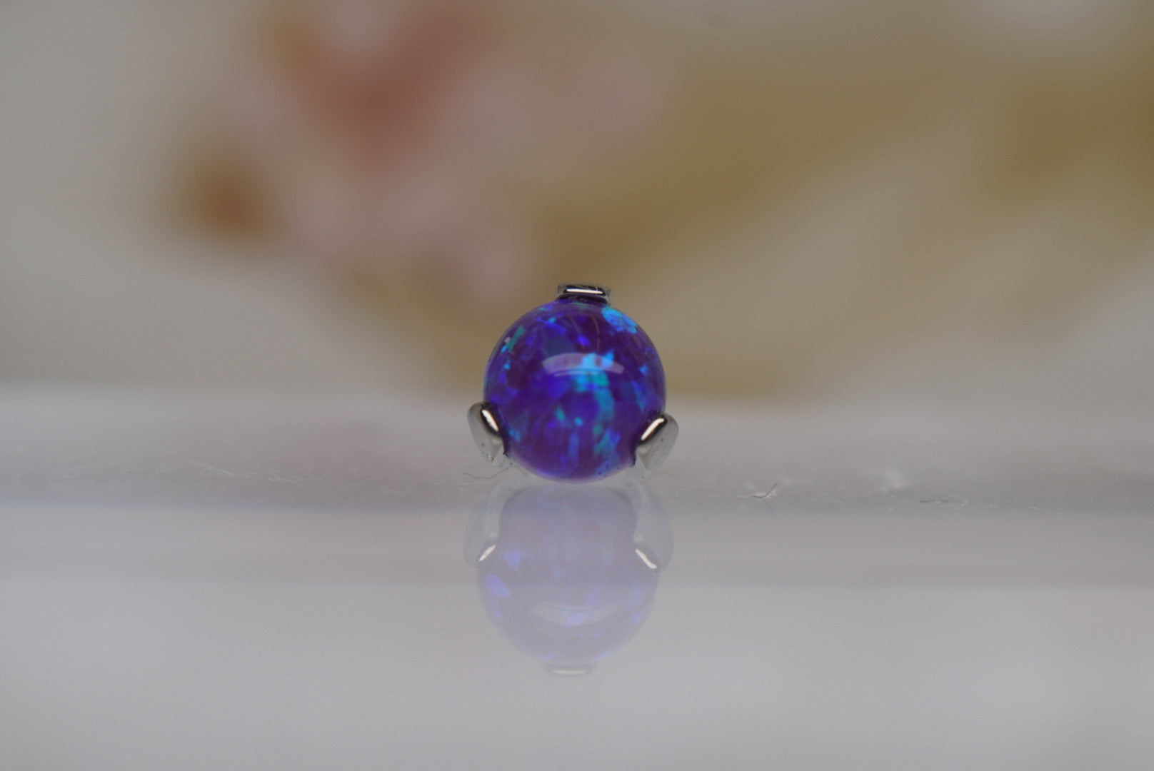 Sleepy Lavender Opal Prong Setting- 12/14g