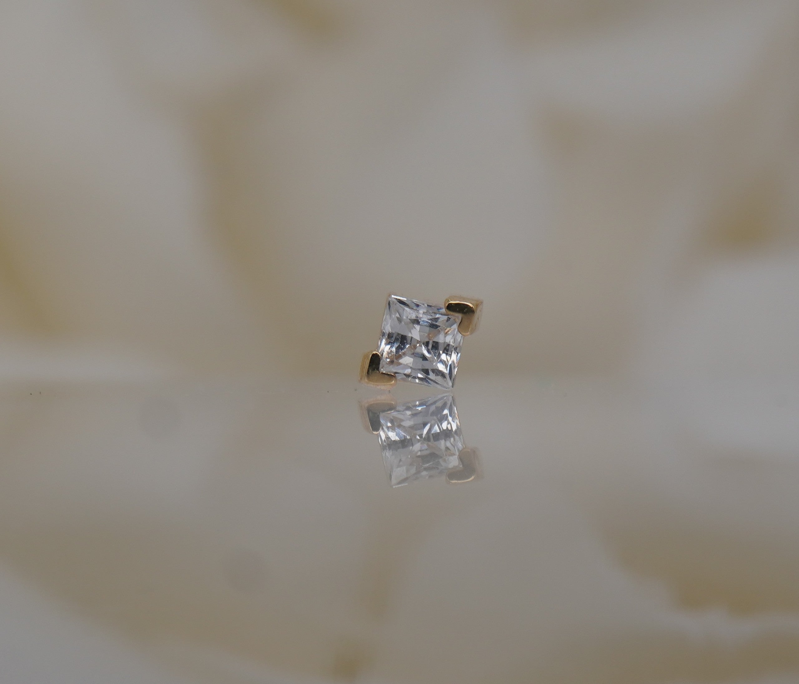 V Prong Princess Cut