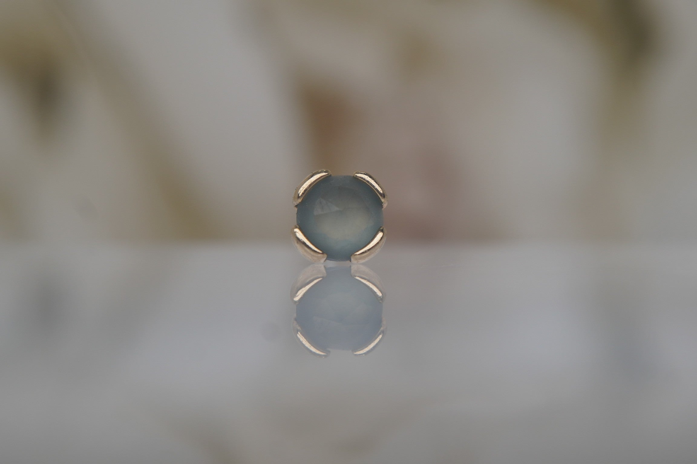 Peekaboo Sandblasted London Blue Topaz