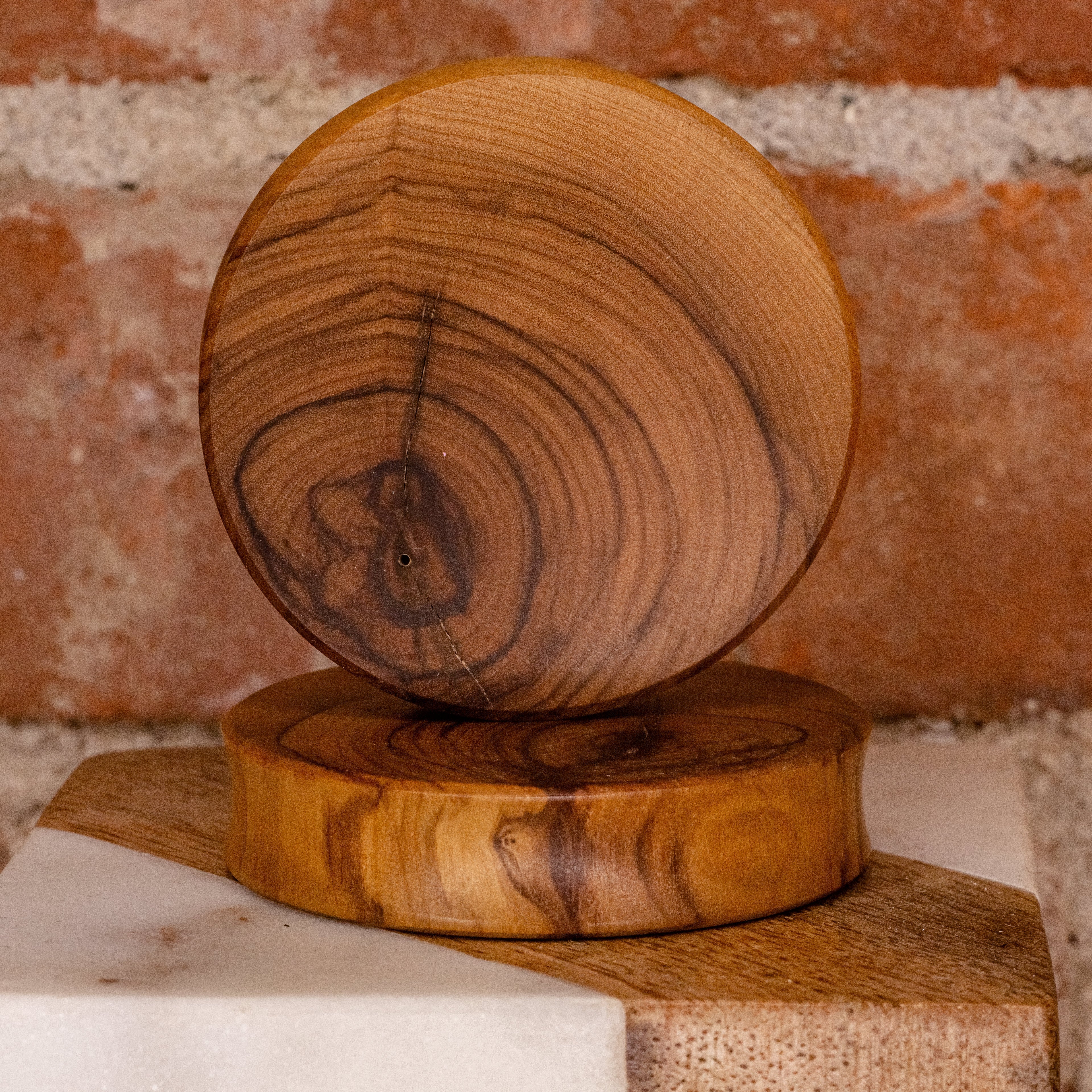 Olive Wood Plug -2 3/8" ID + 2 3/8" OD