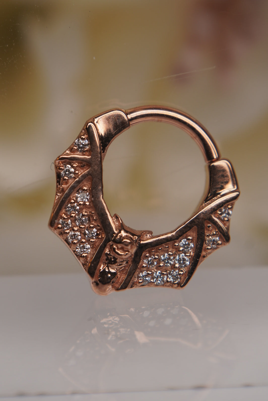 Lilith Bat Clicker with White Diamonds