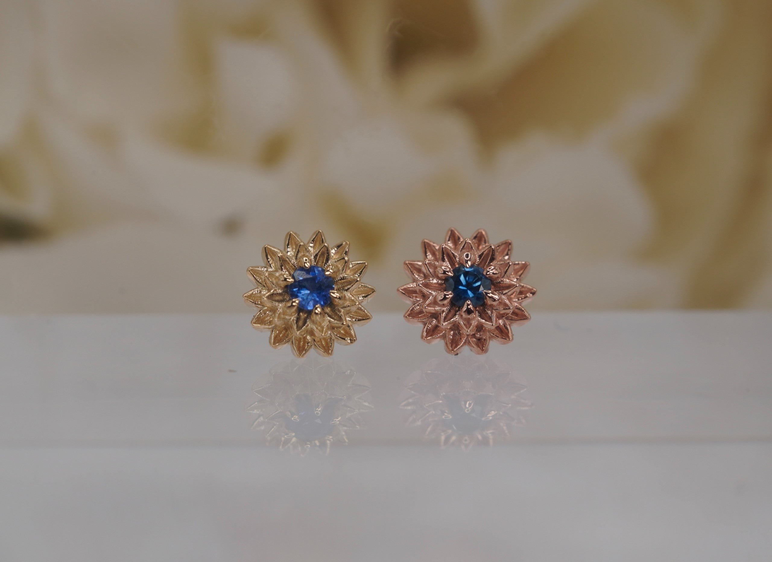 Dahlia with Blue Sapphire