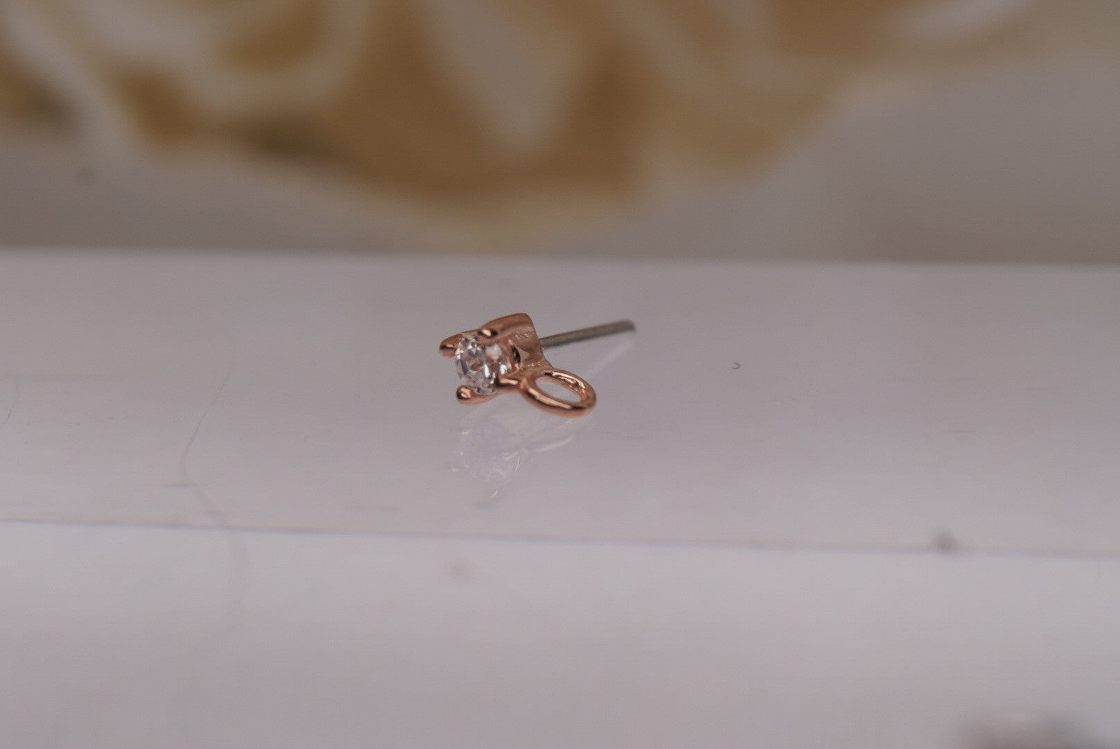 Prong Set Cz with Jump Ring