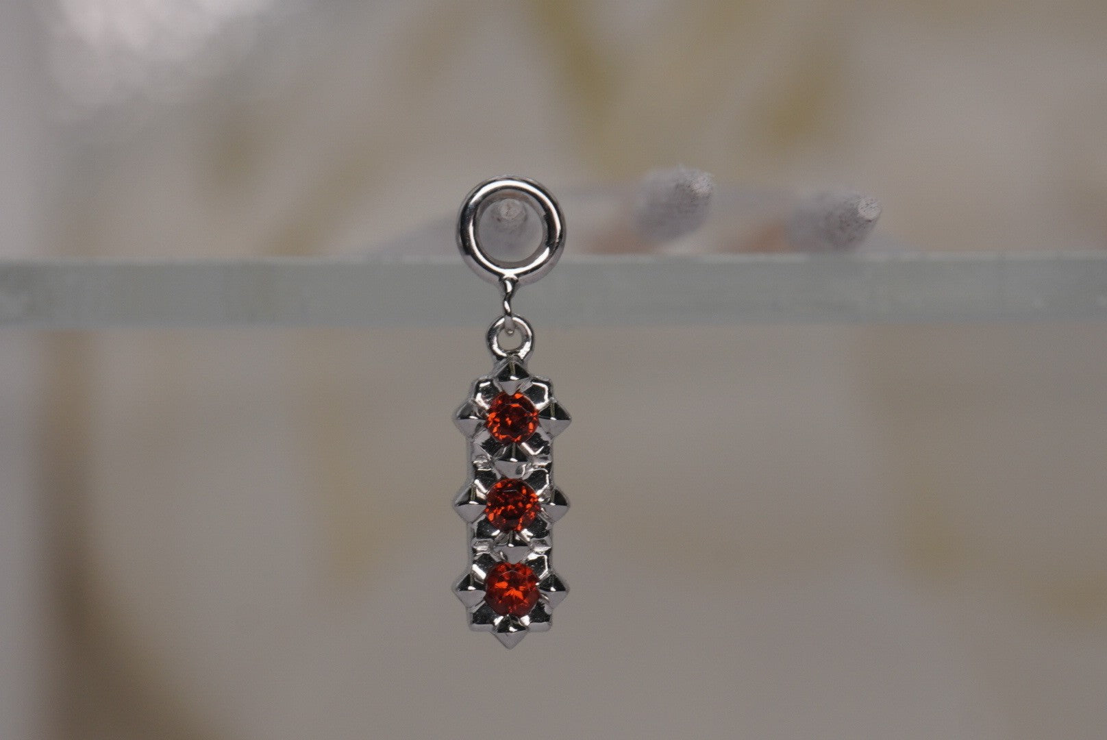 Stargazer Pendant with Garnet