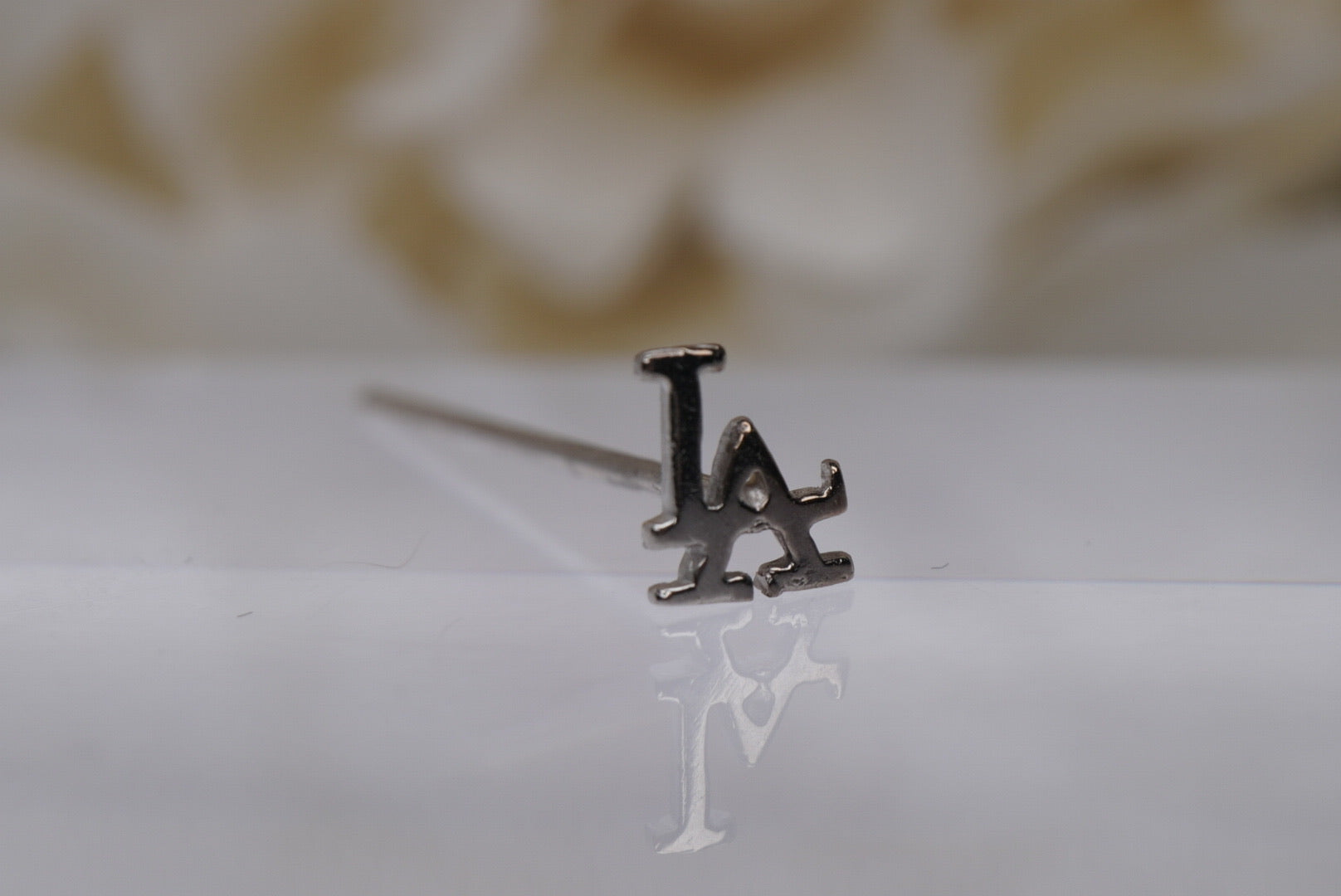 LA Pride Nostril Screw in White Gold