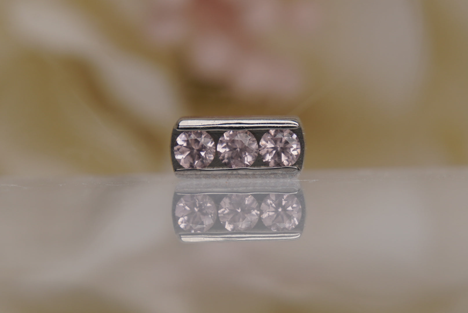 3-Gem Channel (Dusty Morganite)