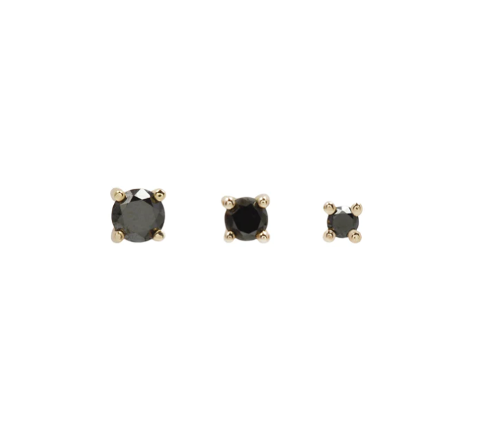 Prong with Black GENUINE DIAMONDS