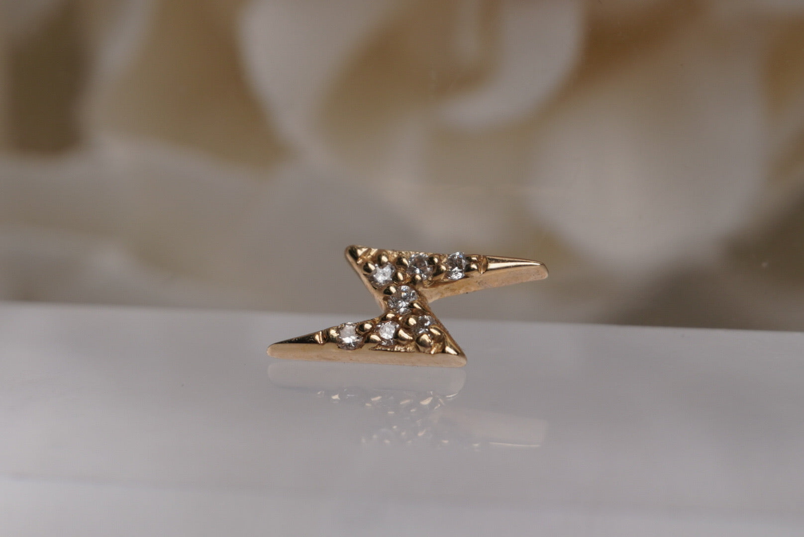 Lightning Bolt with GENUINE DIAMONDS