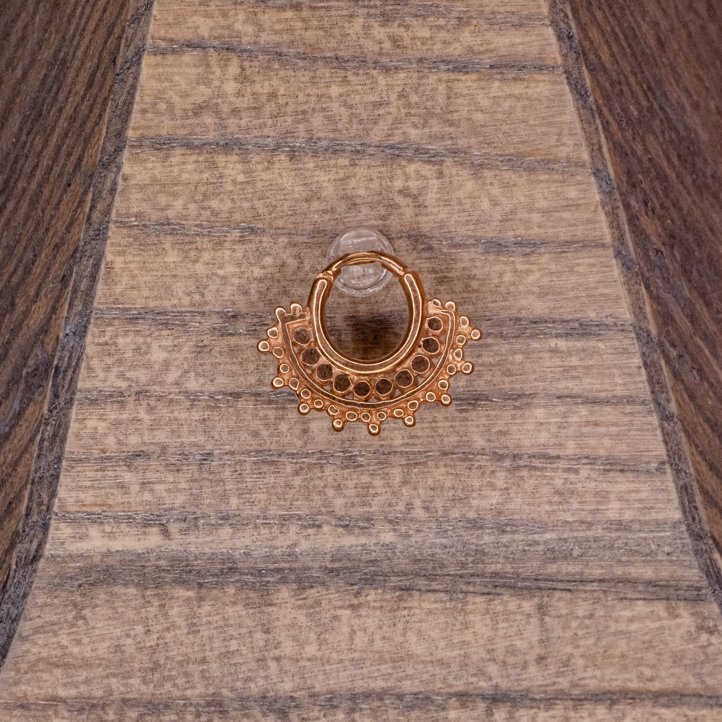 Afghan Clicker - 14g 5/16" - Rose Gold Plated