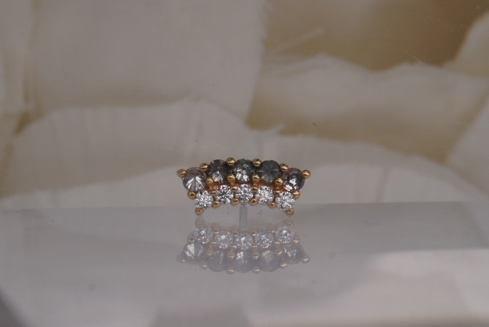 Whisper + Shout with Grey Diamonds