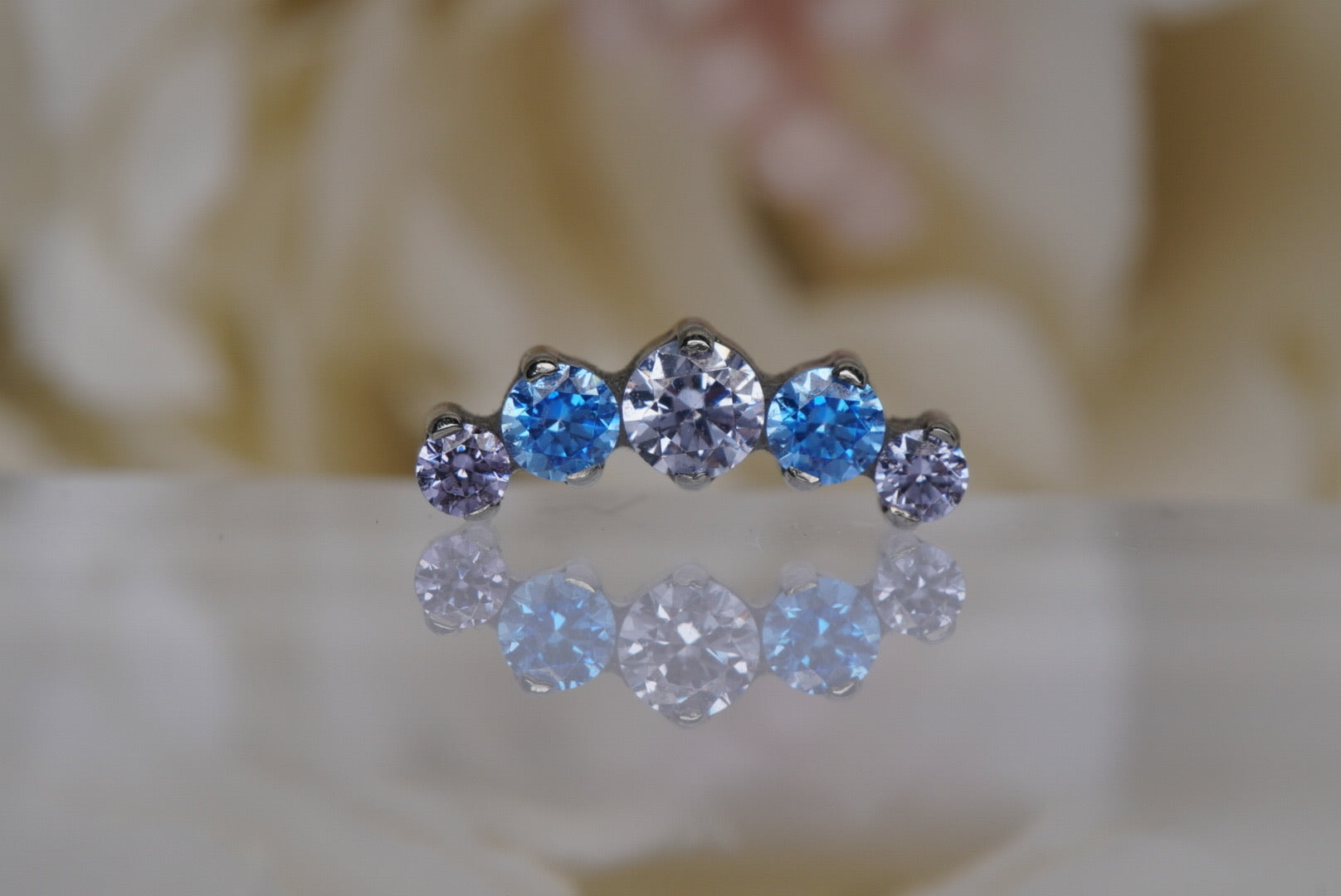 Arctic Blue & Lavender Crystal Prium- 12/14g