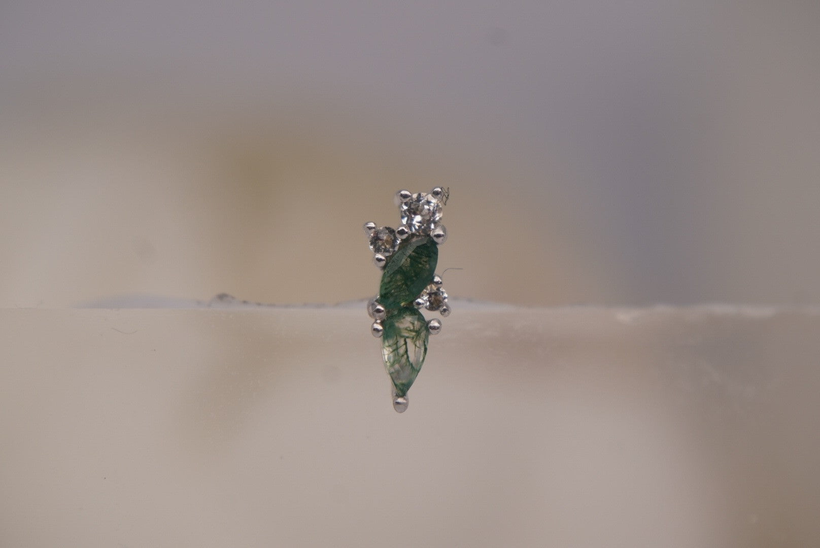 Visionary with Moss Agate & White Topaz