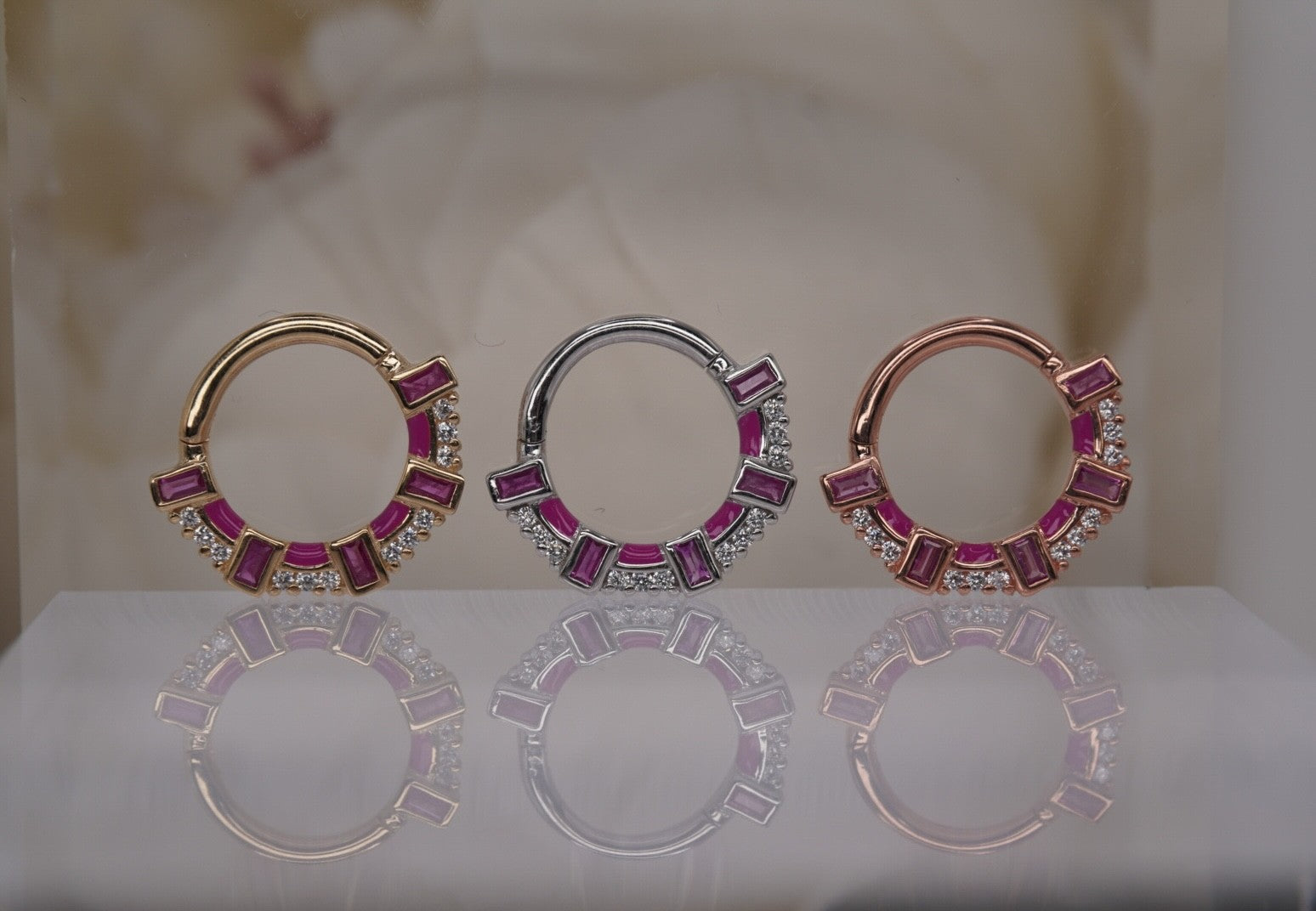 Lola Clicker with Pink Sapphire
