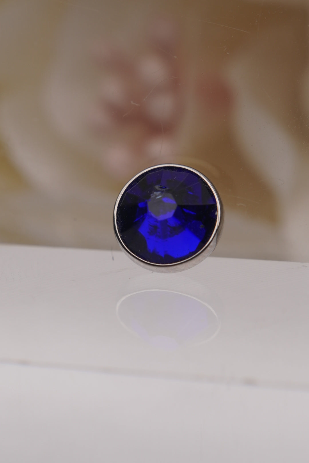 Cobalt Crystal- Flat Faceted Gems 16g