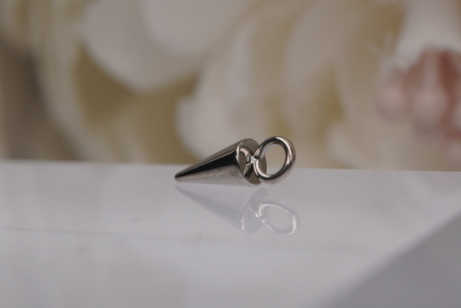 Spike Charm in Titanium