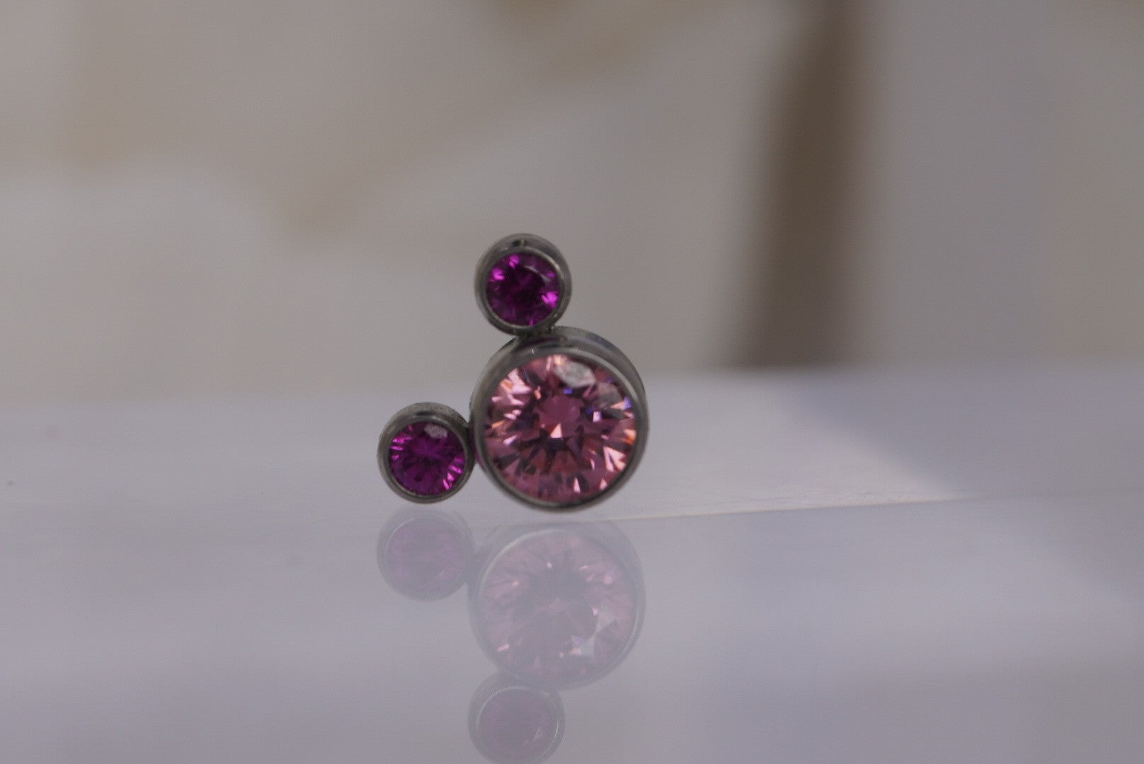 Mickey Head (Special Pink & Red) 14G