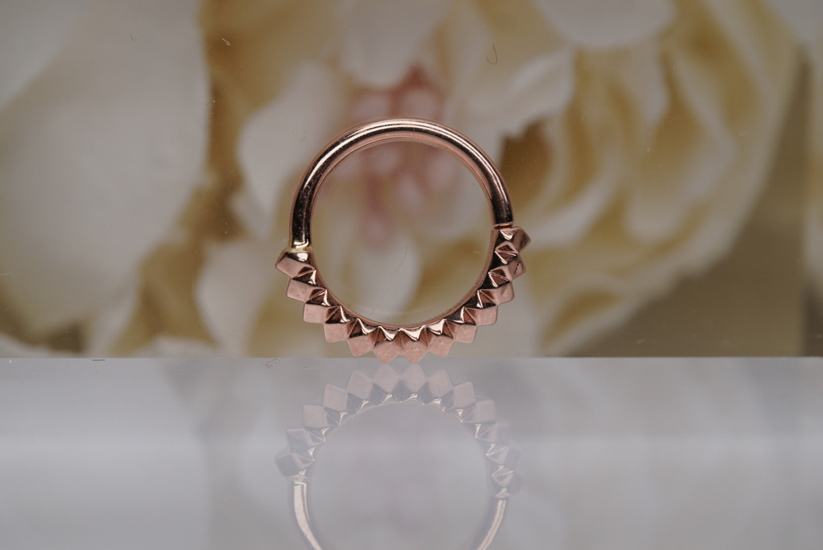 Petite Carbonado Seam Ring