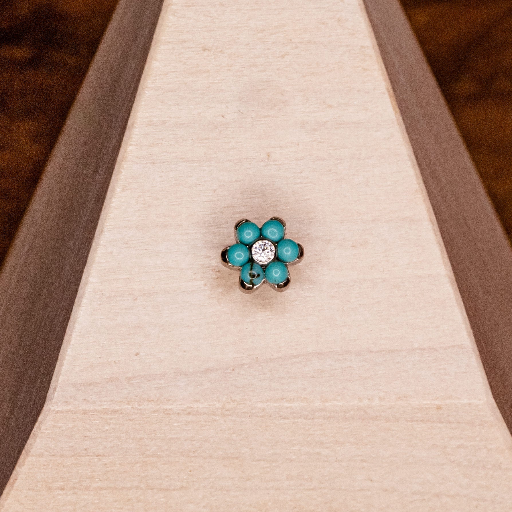 6-Petal Flower- Turquoise