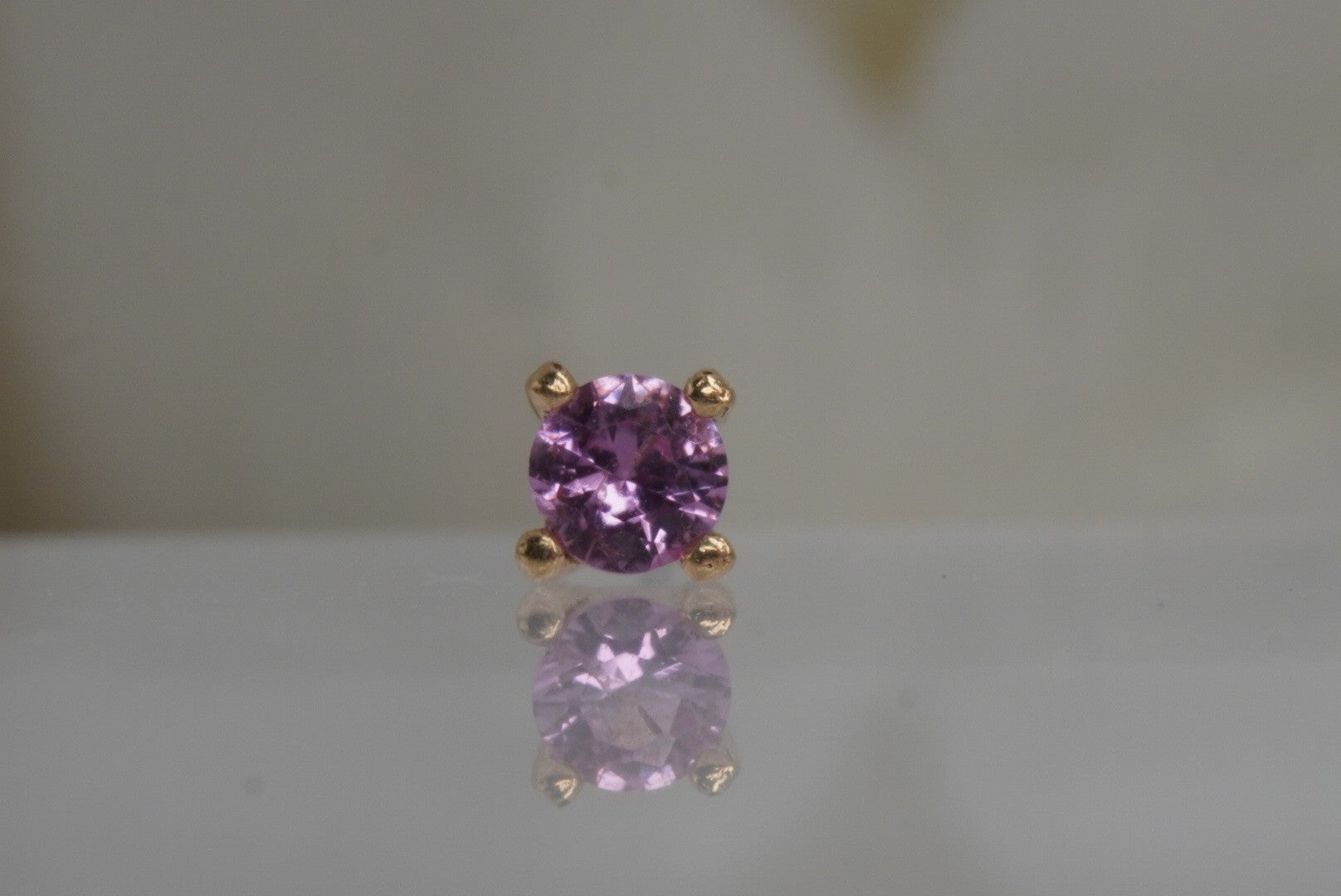 Pink Sapphire Prong