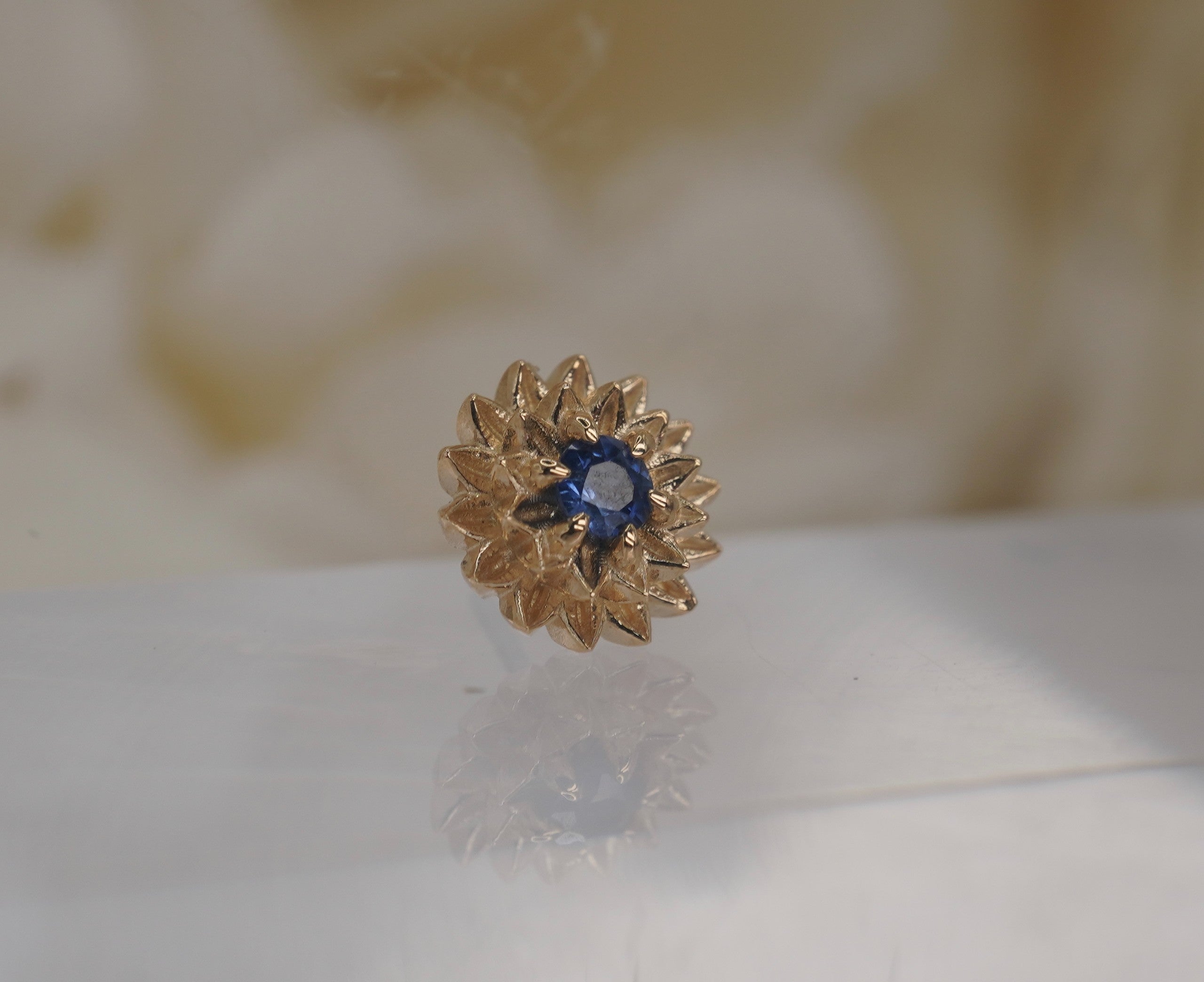 Dahlia with Blue Sapphire