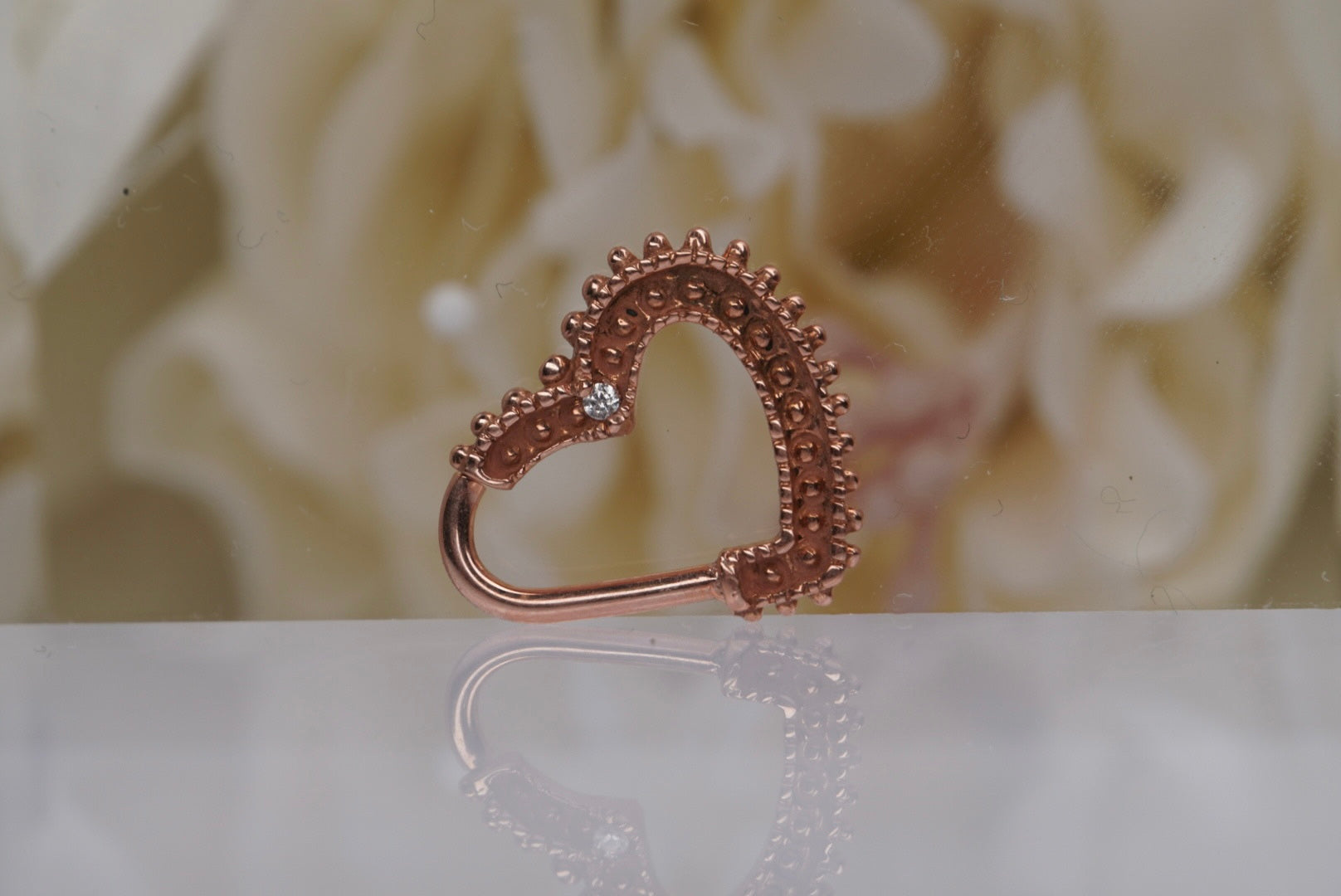 Kama in Rose Gold 16g 3/8" LEFT