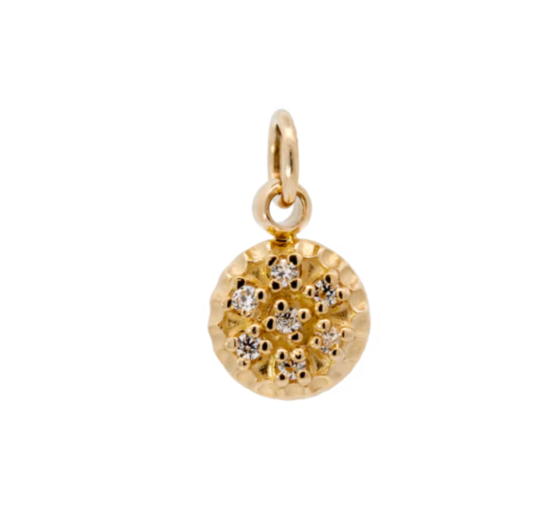14k yellow gold “Sovereign” fancy charm