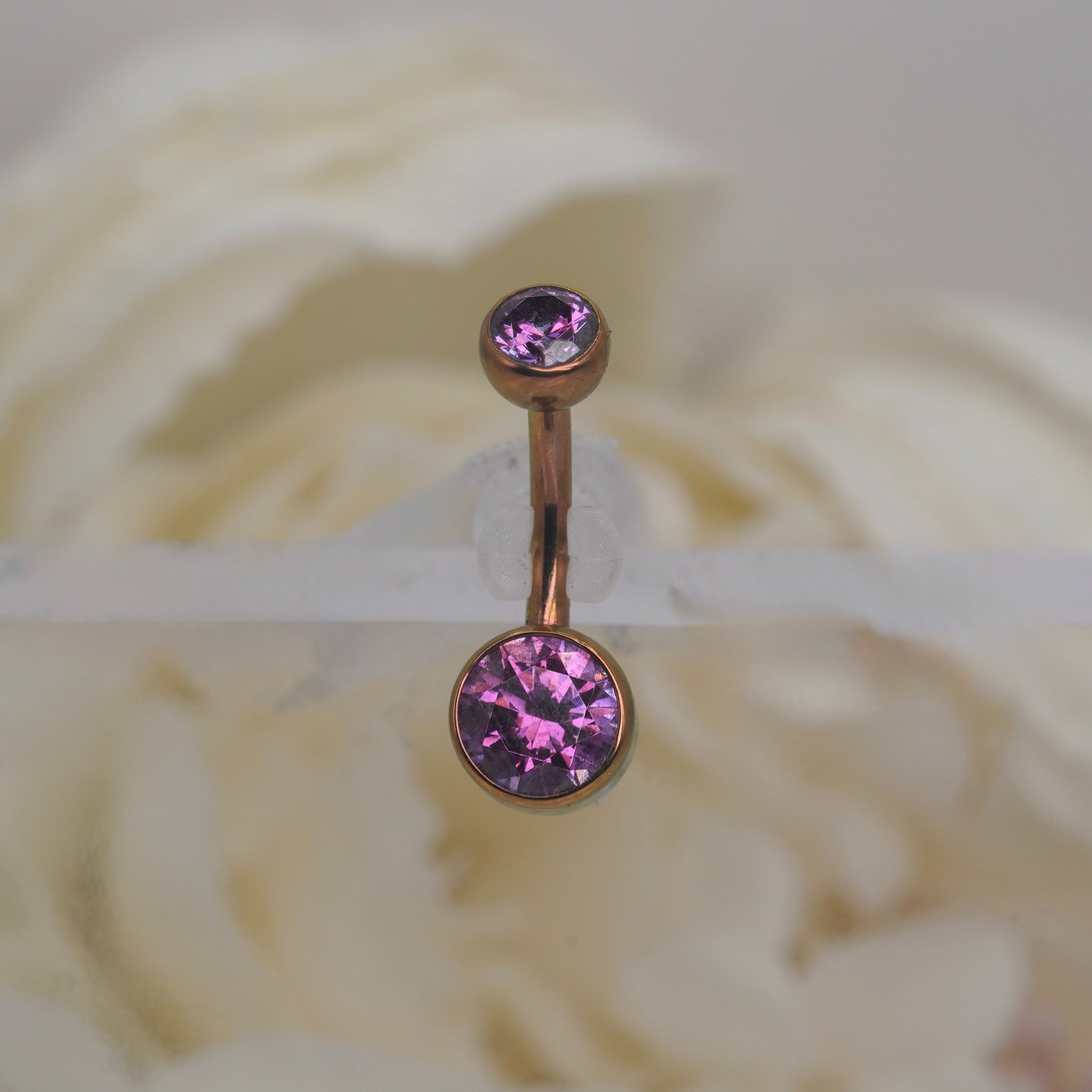 Fancy Purple 4x6mm Navel