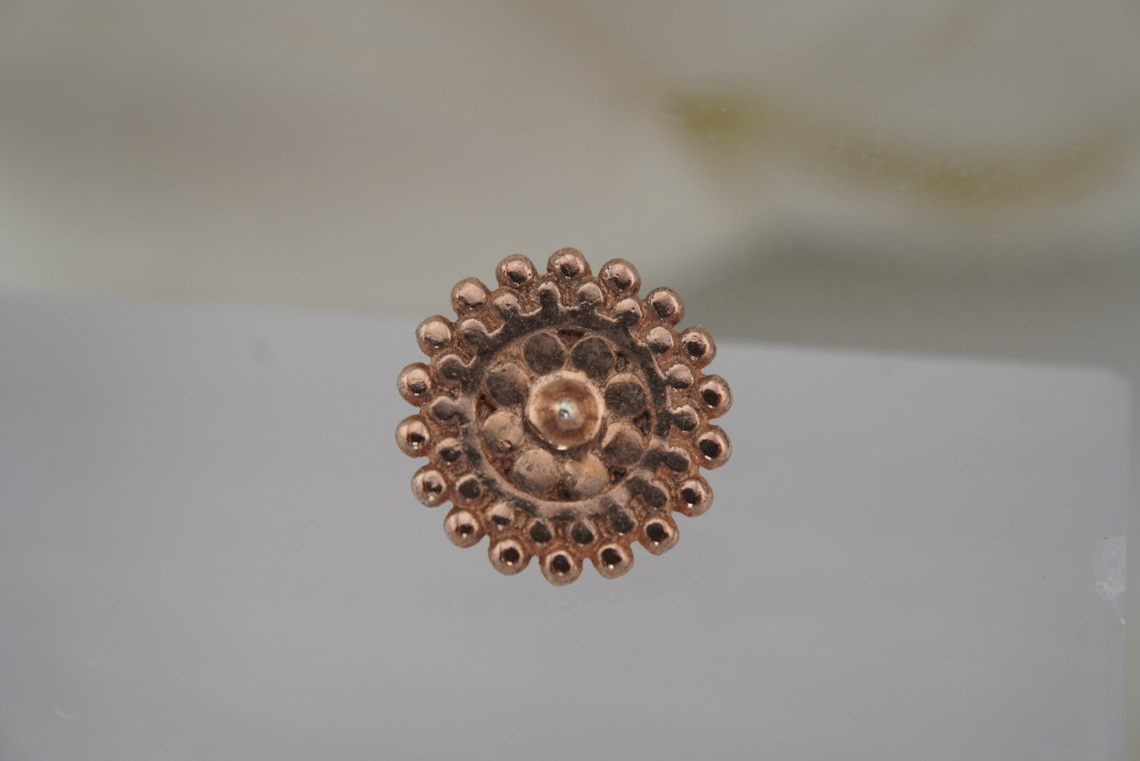 Large Afghan- Yellow Gold Plated