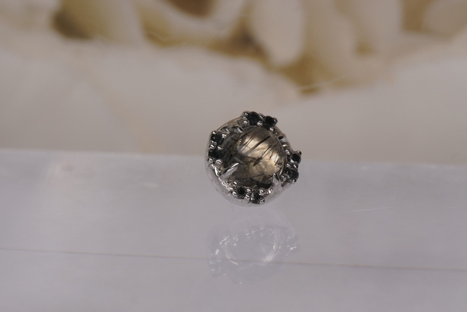 Galaxia with Tourmalated Quartz