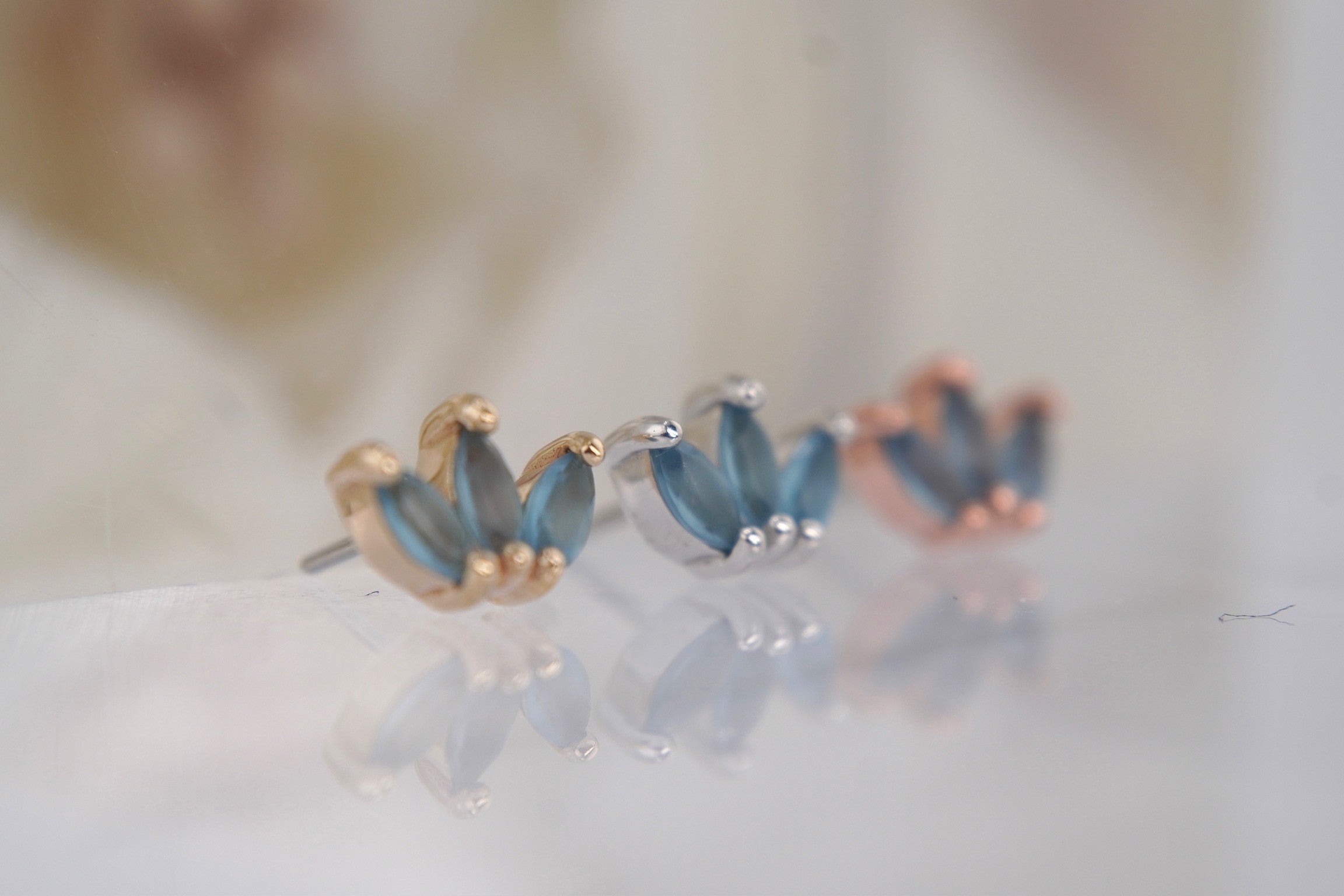 Mini Moet with Sandblasted London Blue Topaz