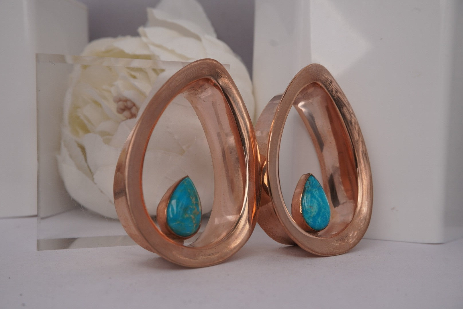 Evoke- Rose Gold Plated & Turquoise