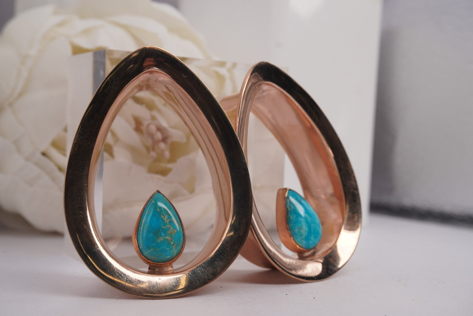 Evoke- Rose Gold Plated & Turquoise