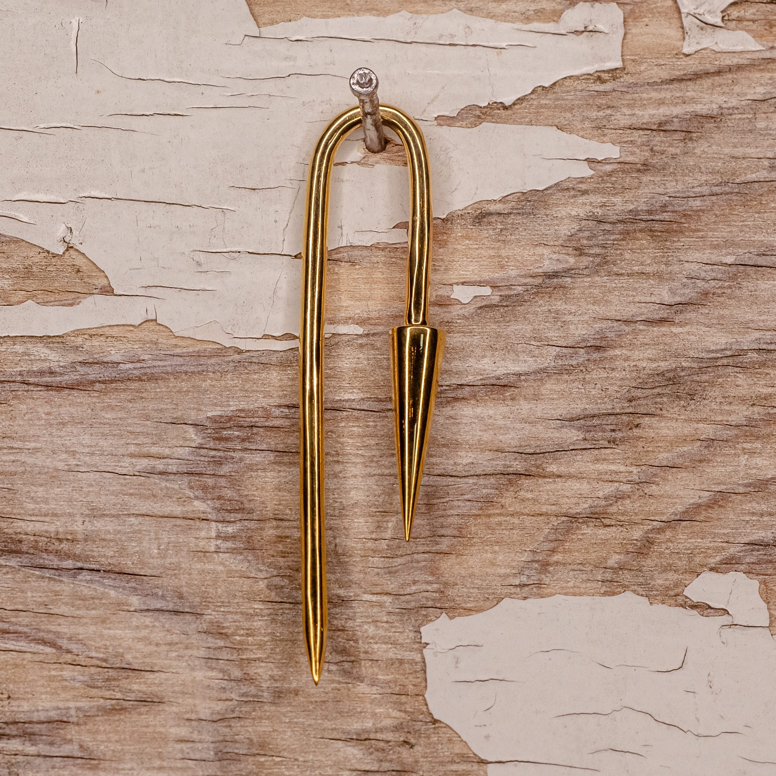 Pyramid Hook-8g-Yellow Gold Plated