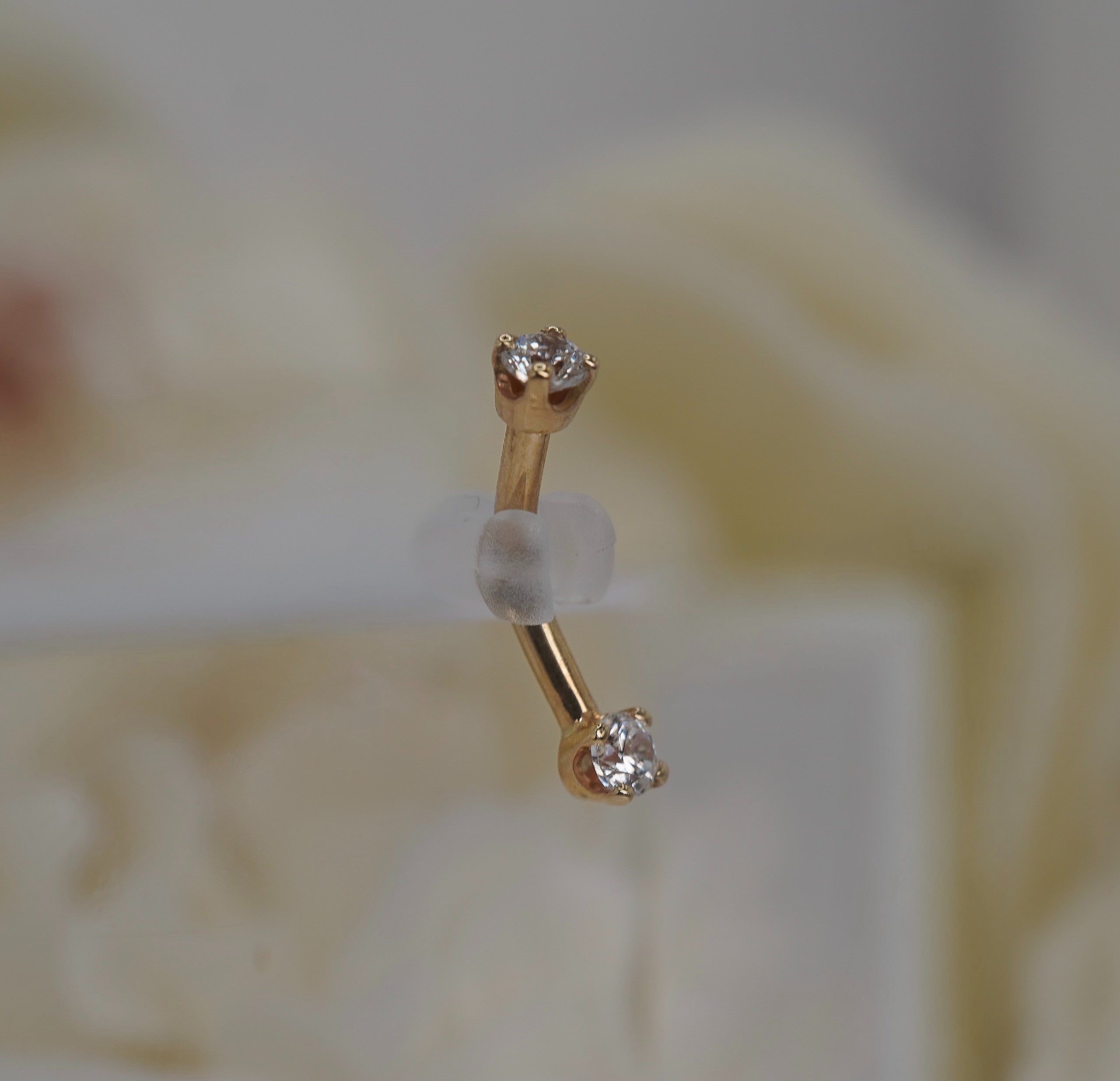 Threadless Prong Curved Barbell
