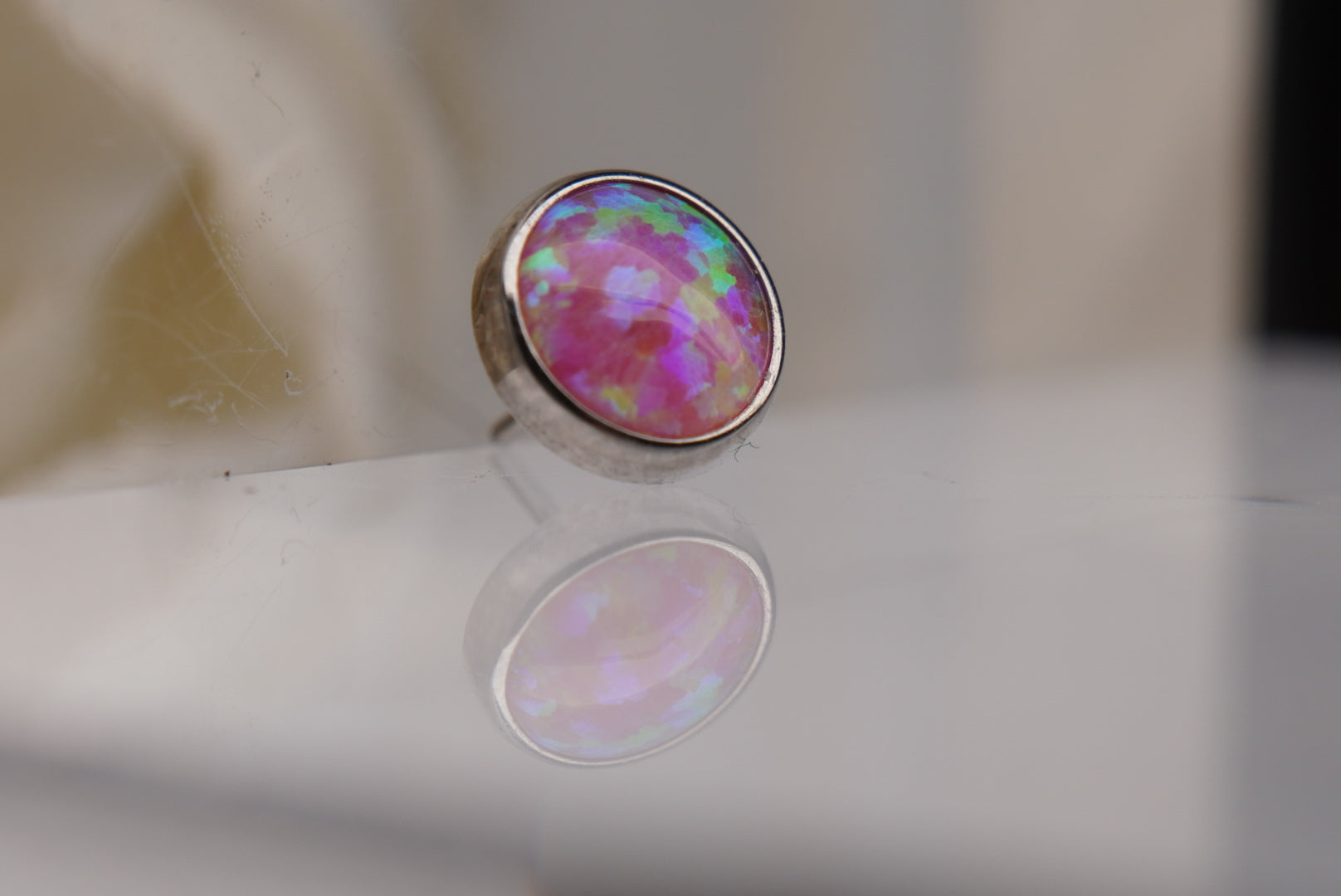 Pink  Opal- Threadless