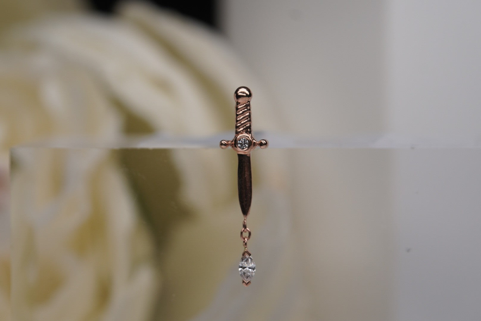 Kiss of Death in Rose Gold with GENUINE DIAMONDS