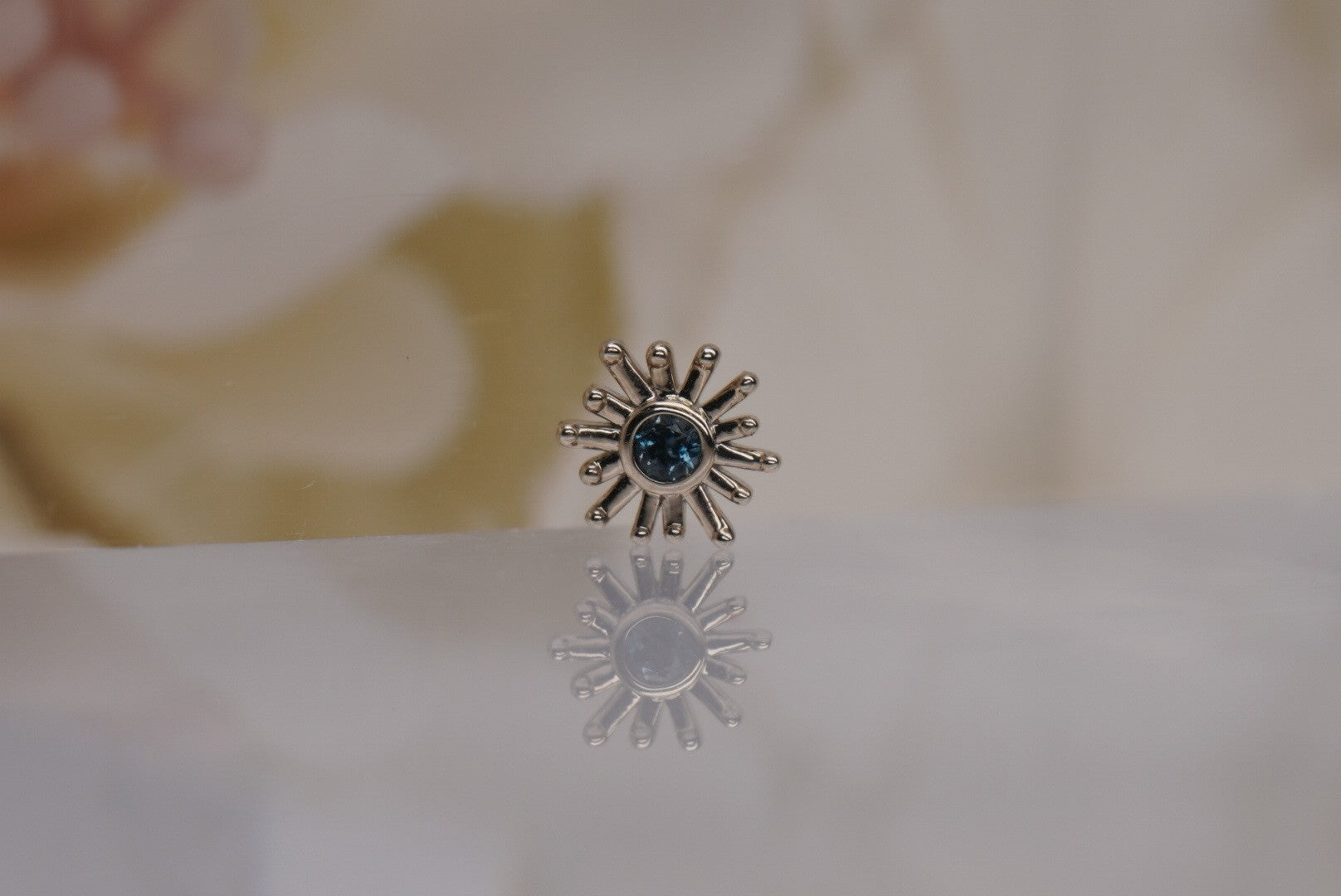 Small Sunray with London Blue Topaz