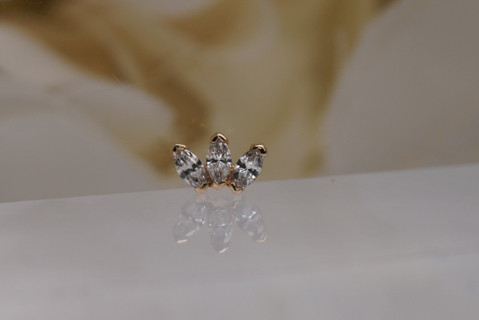 Triple Marquise Fan-GENUINE DIAMONDS
