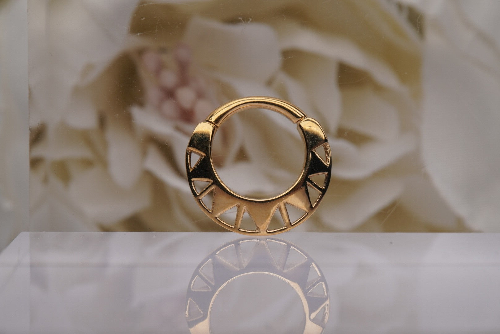 Star Child- Yellow Gold Plated- 14g 3/8"