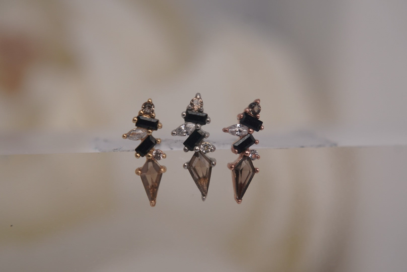 Mixt with Smokey Quartz and Black Spinel