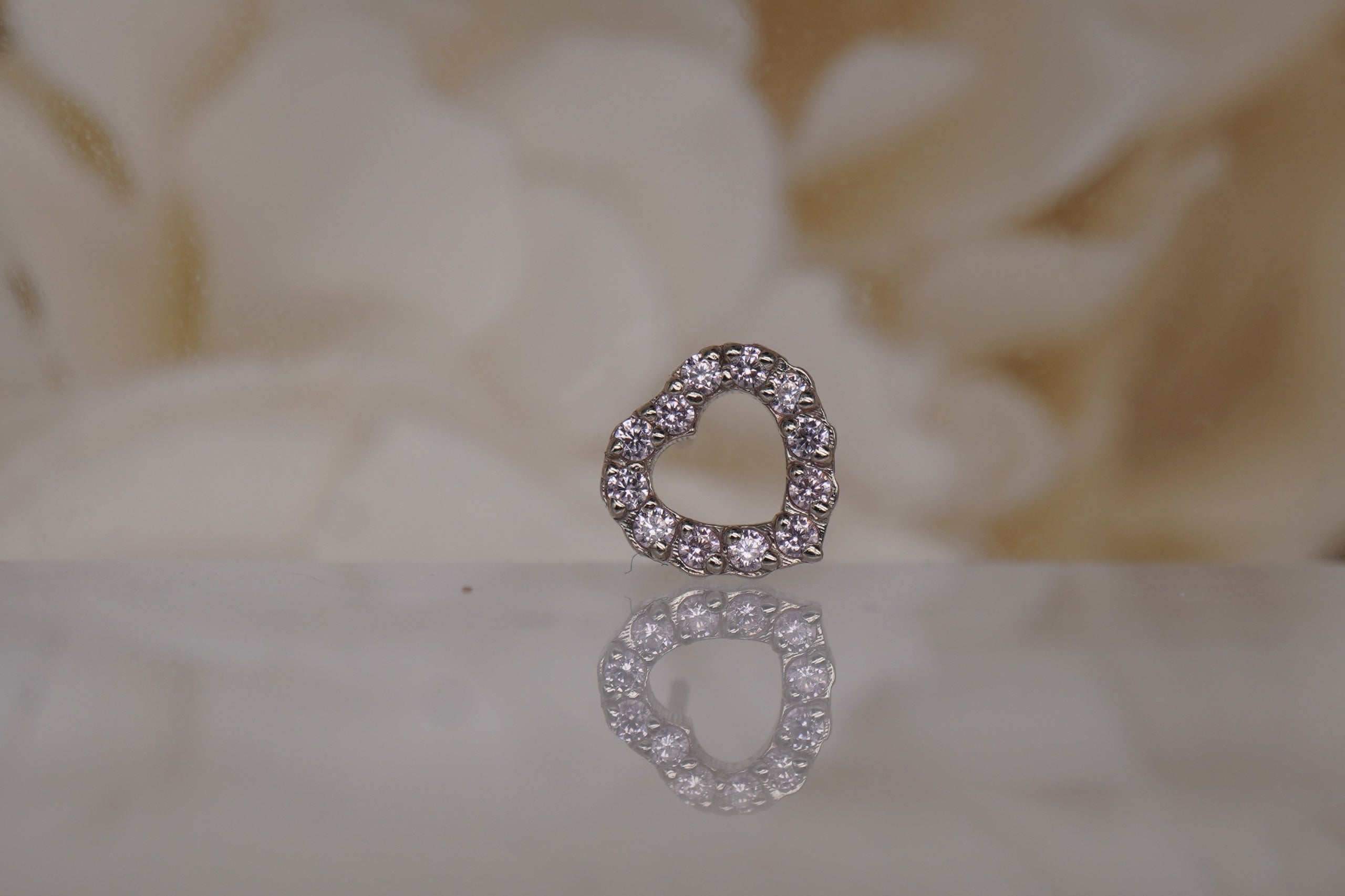 Gemmed Heart with Crystals