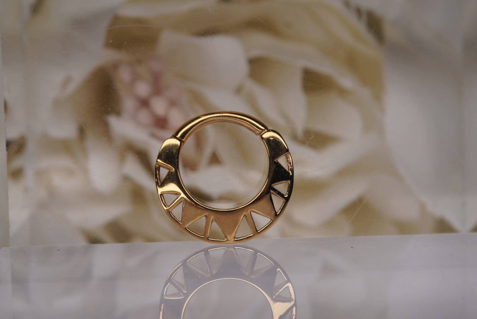 Star Child- Yellow Gold Plated- 14g 3/8"