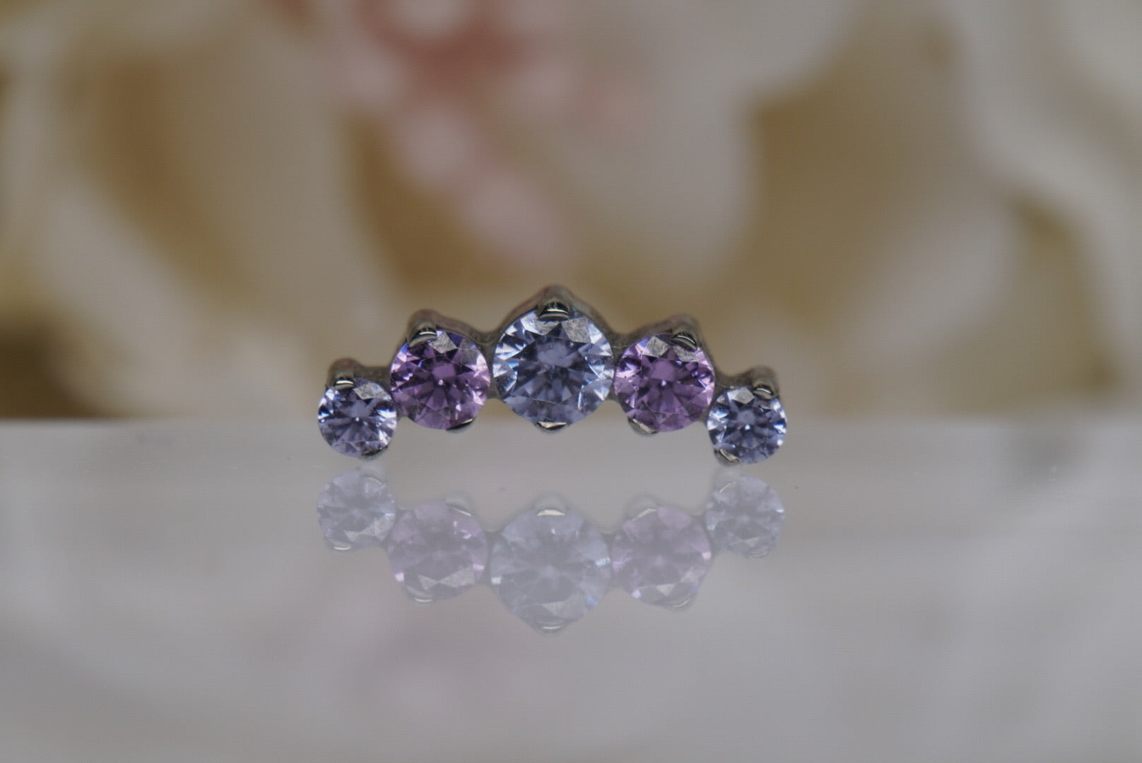 Tanzanite & Purple Crystal Prium- 12/14g