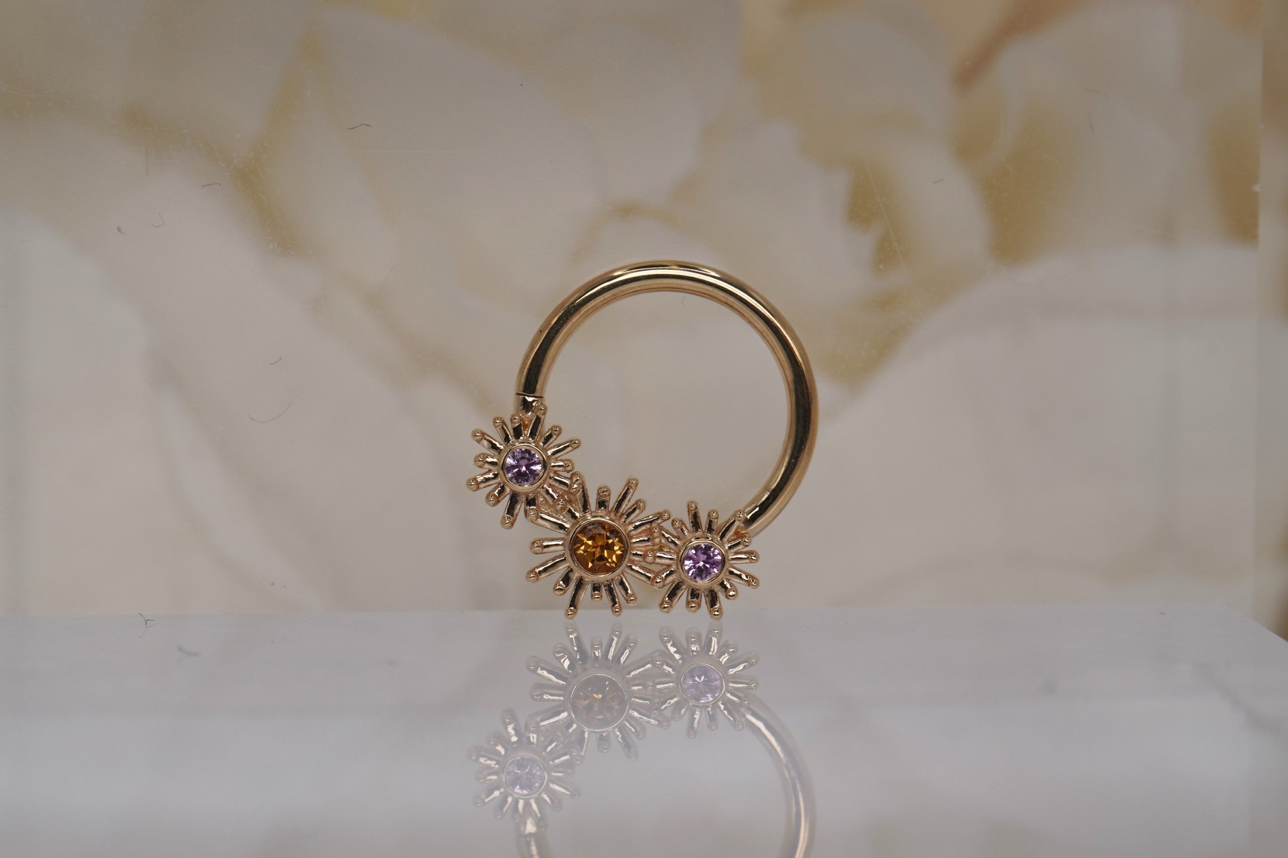 Solana with Pink Sapphire and Citrine