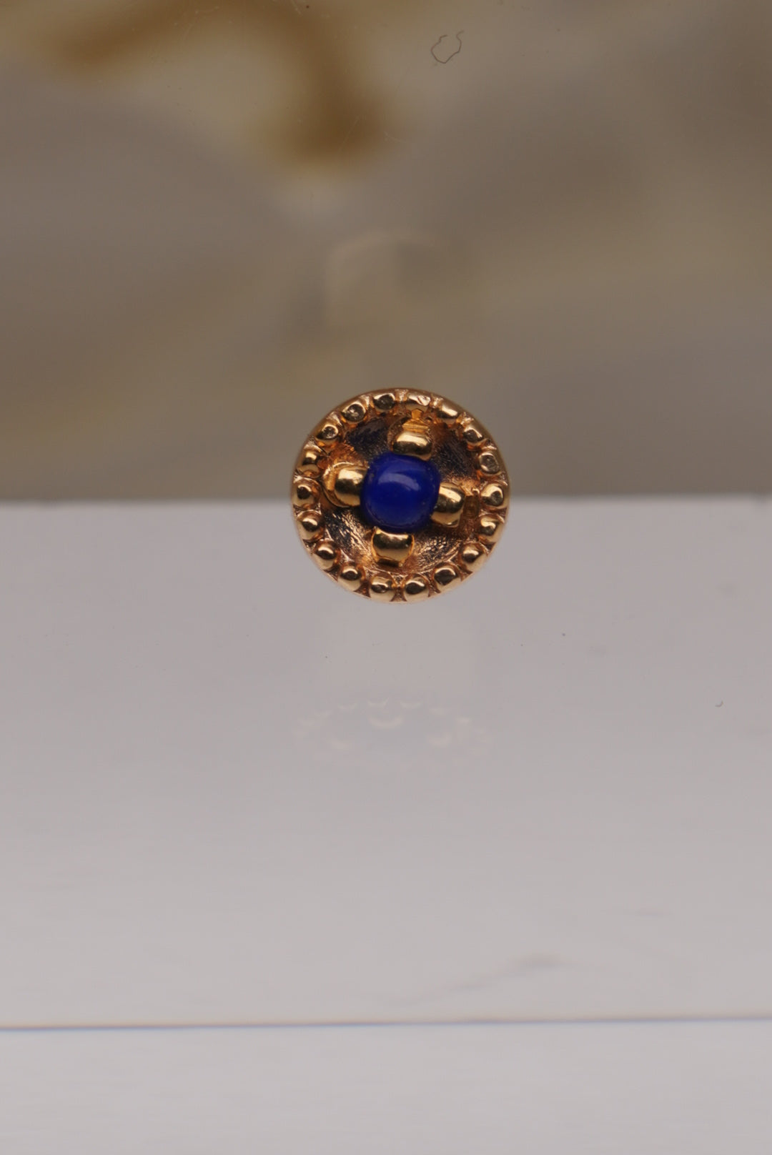 Round Harlequin with Lapis