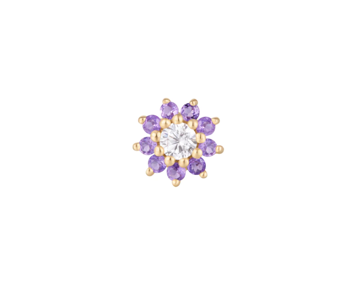 Eloise Flower with Amethyst