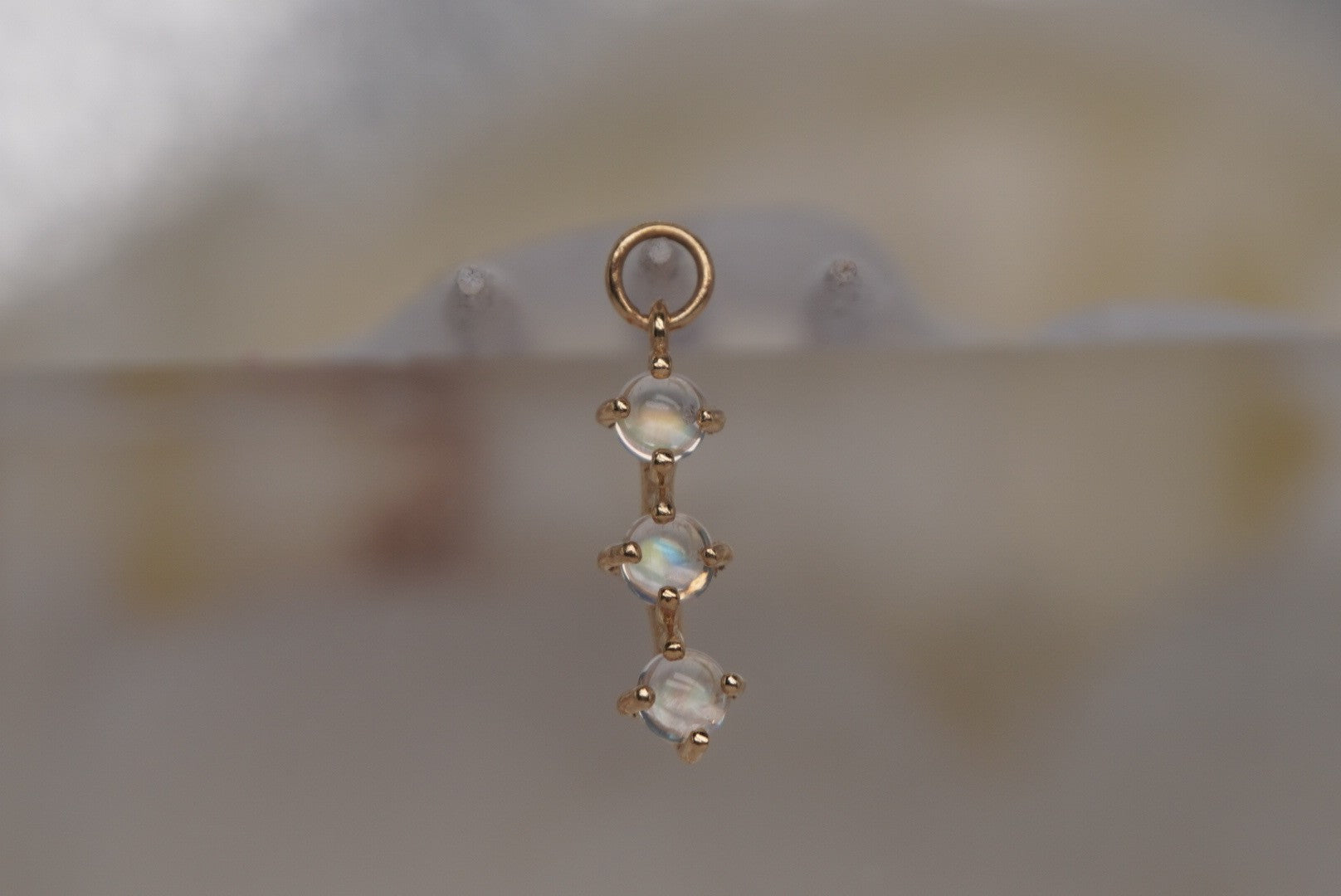 XOXO Rainbow Moonstone Charm