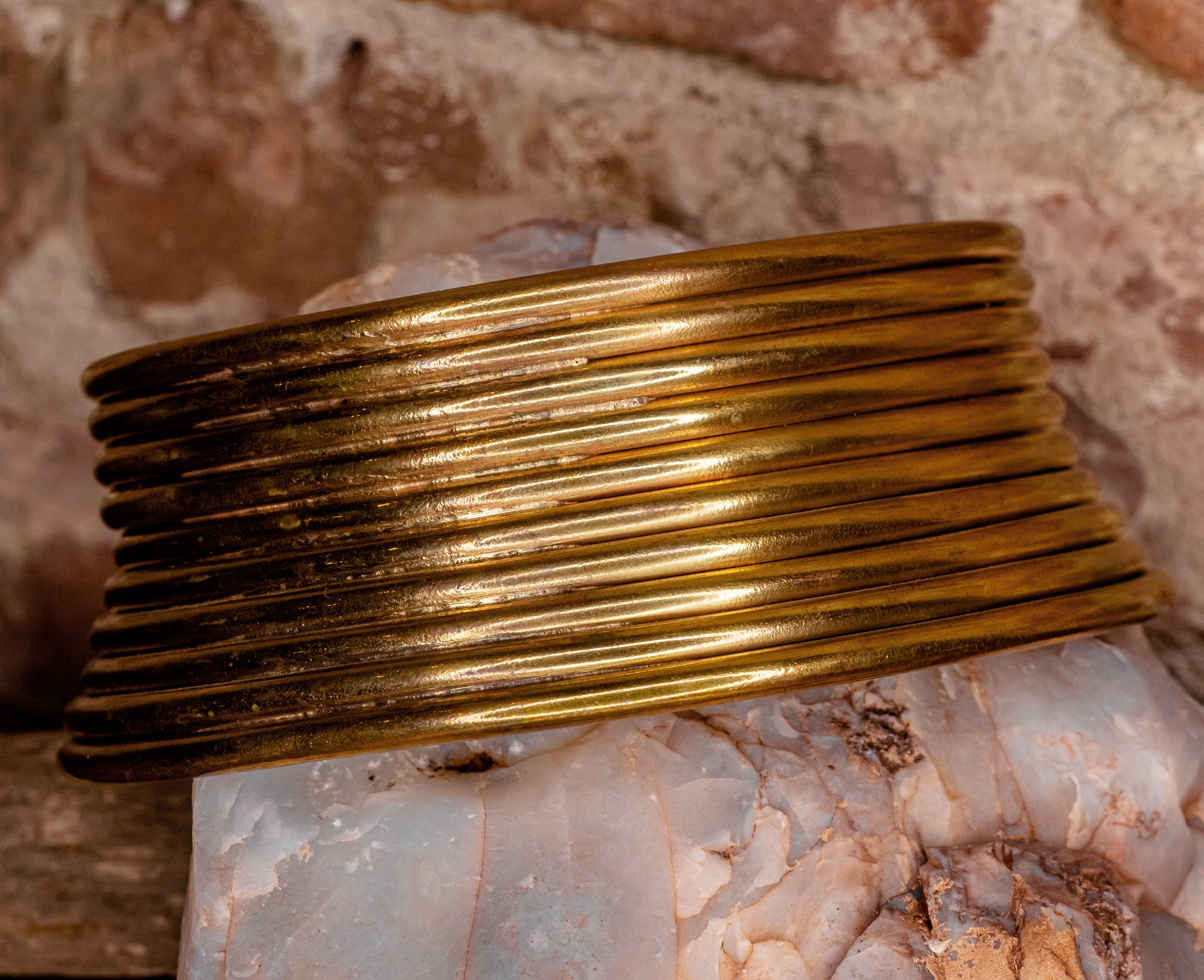 Karen Coil Necklace- Brass