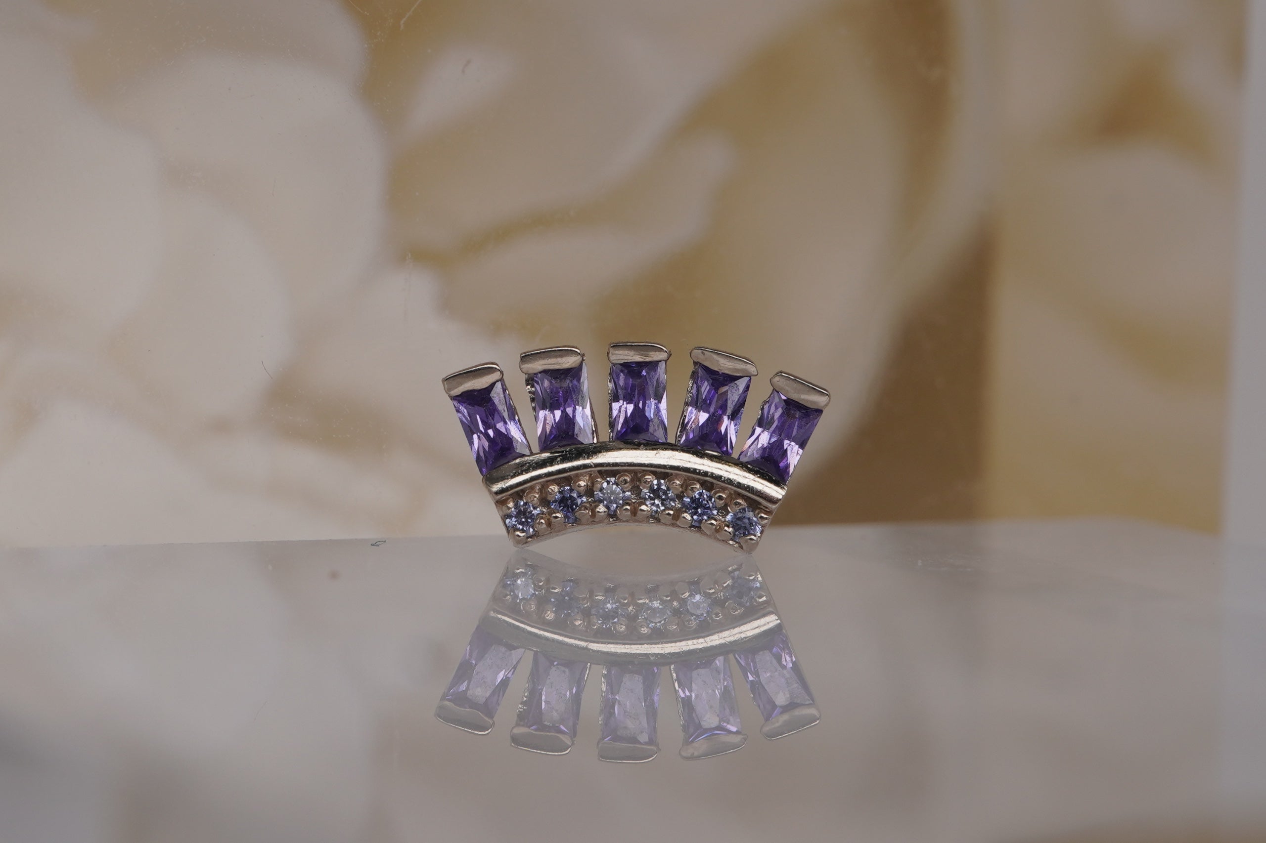 Baguette Beauty with Amethyst and Lavender